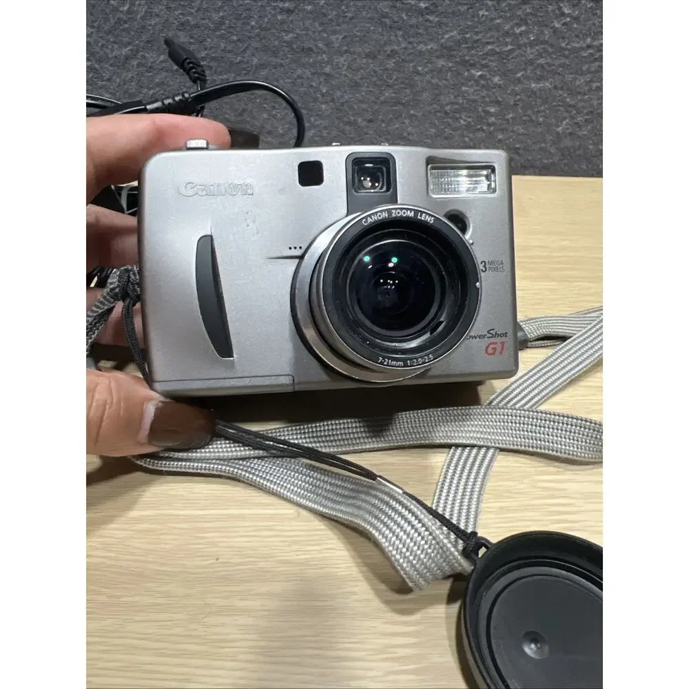 Canon Powershot G1 3.3MP Digital Camera With 128 MB Memory Card, Silver - Tested